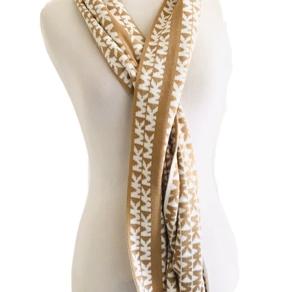 Michael Michael Kors | Logo Infinity Scarf Women's Size OS Brown Comfort - Picture 3 of 8